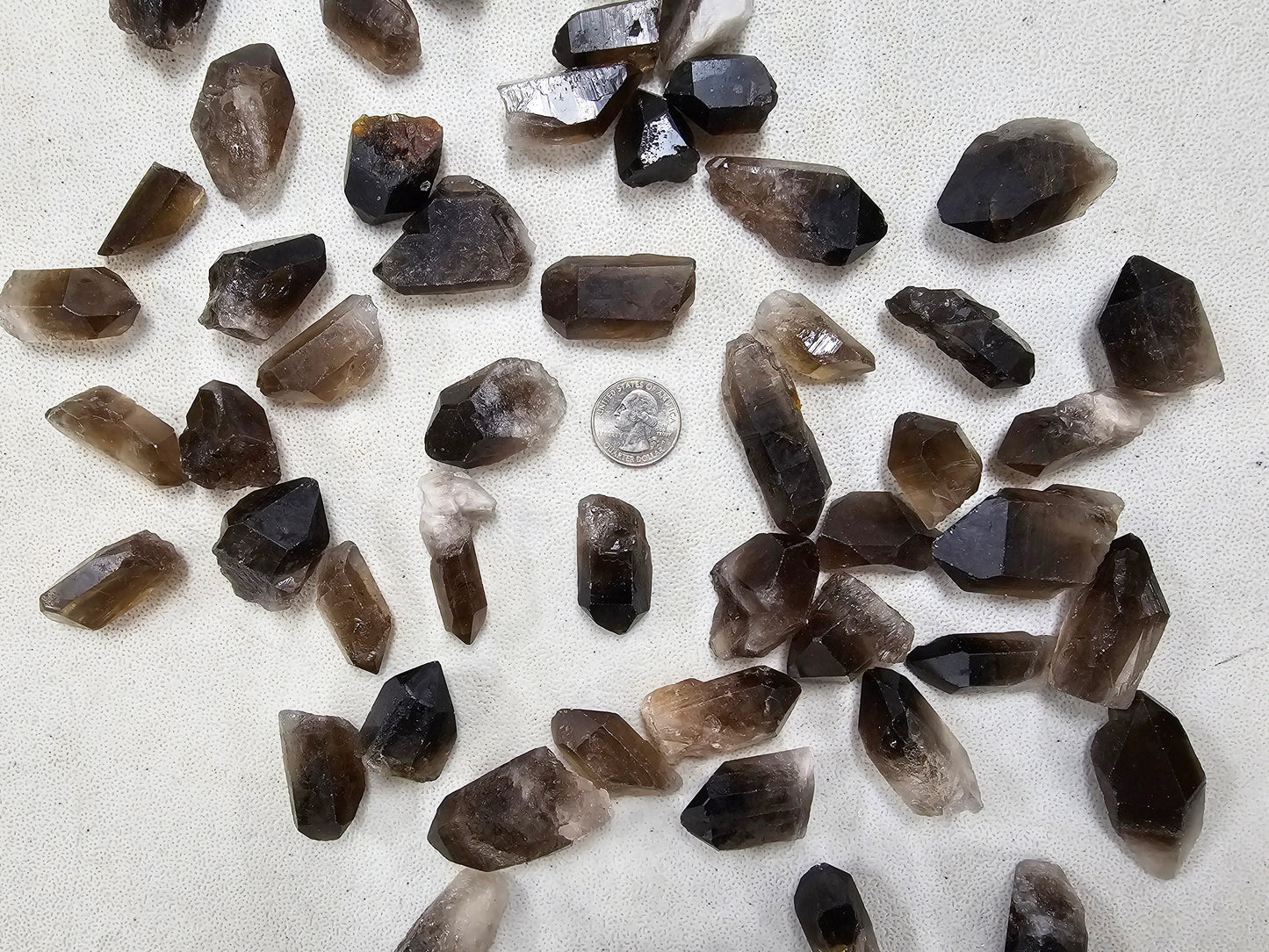 Smoky Quartz Points Bulk