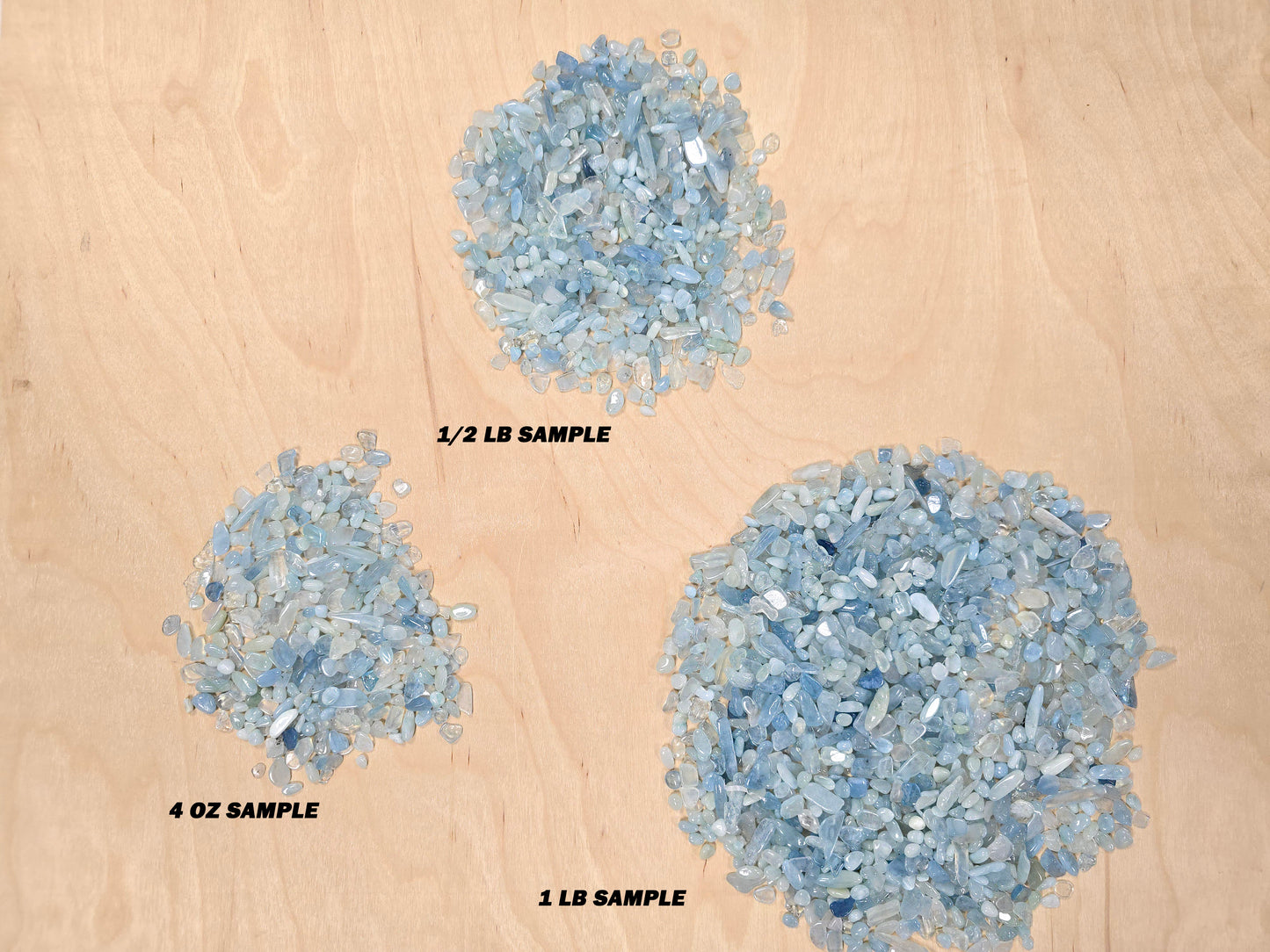 Tumbled Aquamarine Crystal Chips