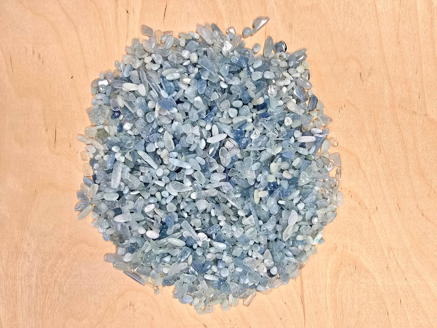 Tumbled Aquamarine Crystal Chips