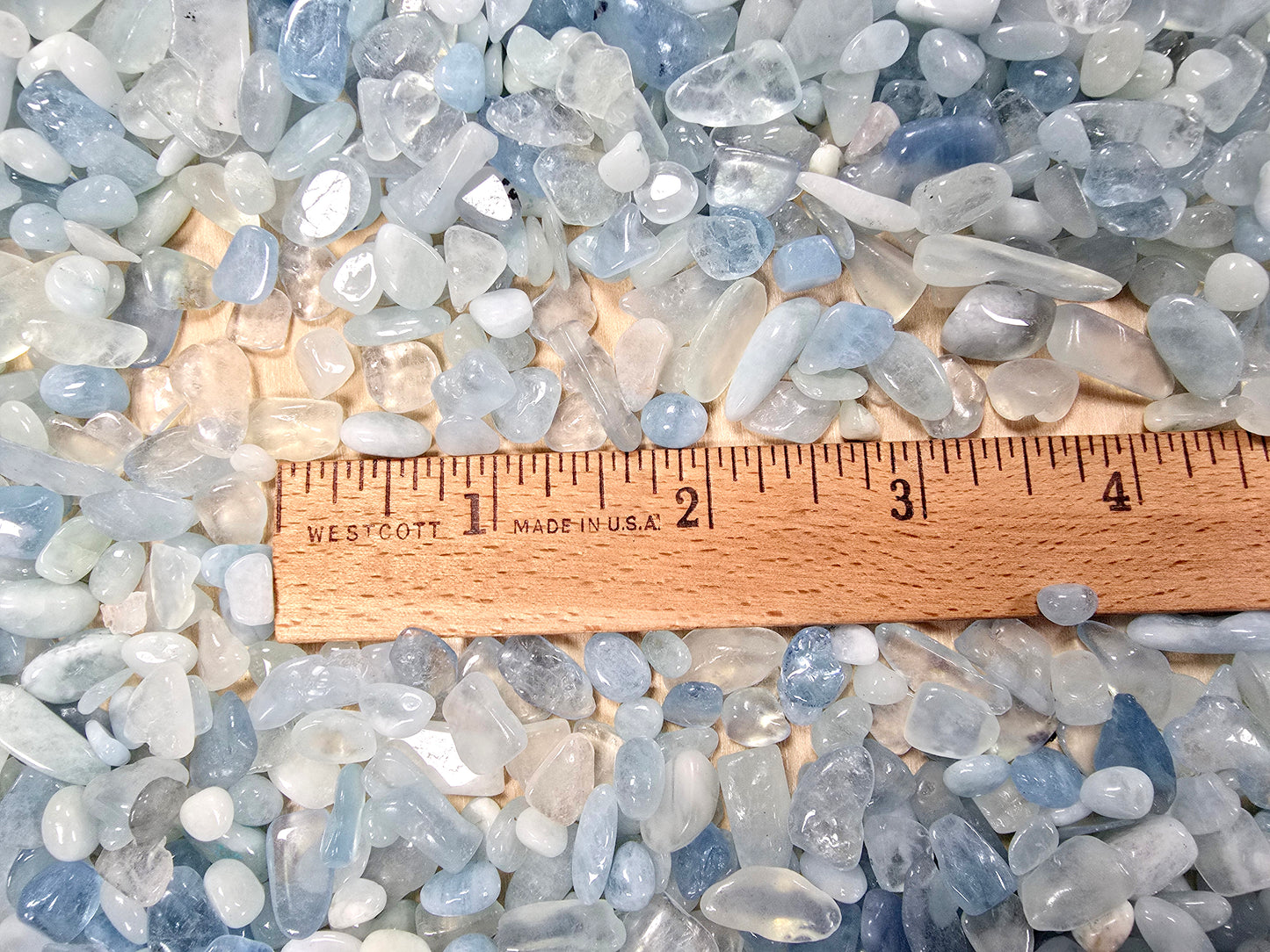 Tumbled Aquamarine Crystal Chips