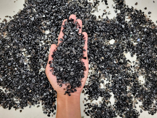 Tumbled Black Obsidian Crystal Chips