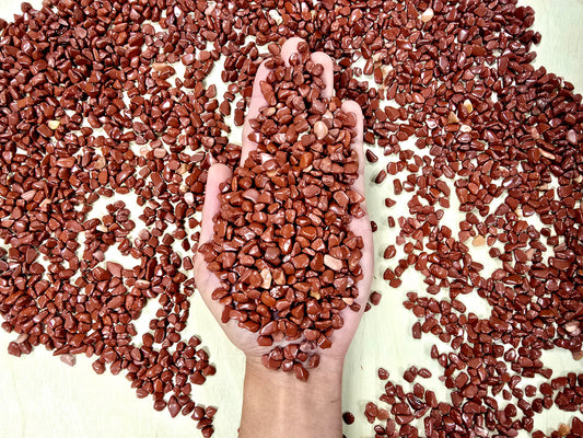 Tumbled Red Jasper Crystal Chips