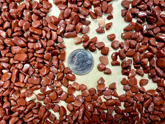 Tumbled Red Jasper Crystal Chips