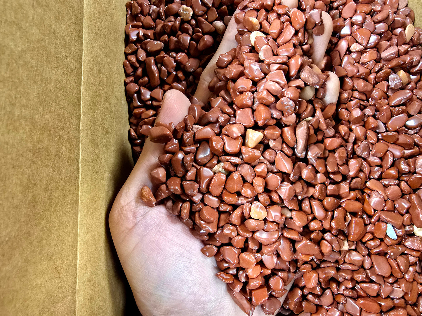 Tumbled Red Jasper Crystal Chips
