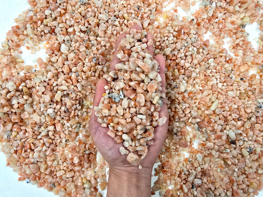 Tumbled Sunstone Crystal Chips