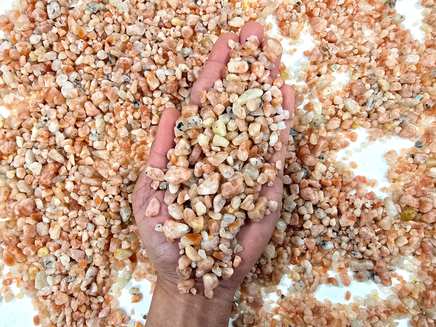 Tumbled Sunstone Crystal Chips