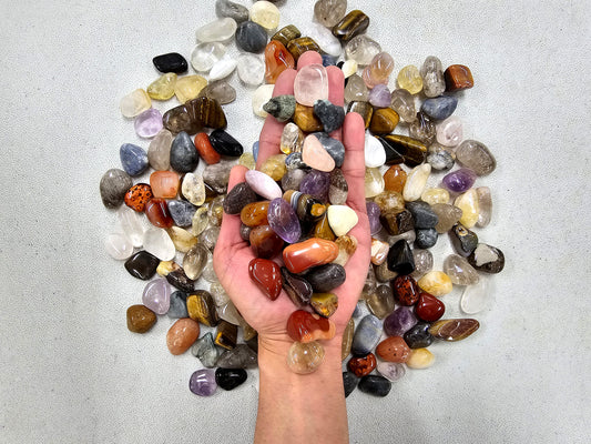 Tumbled Stones Mix - Natural & Dyed