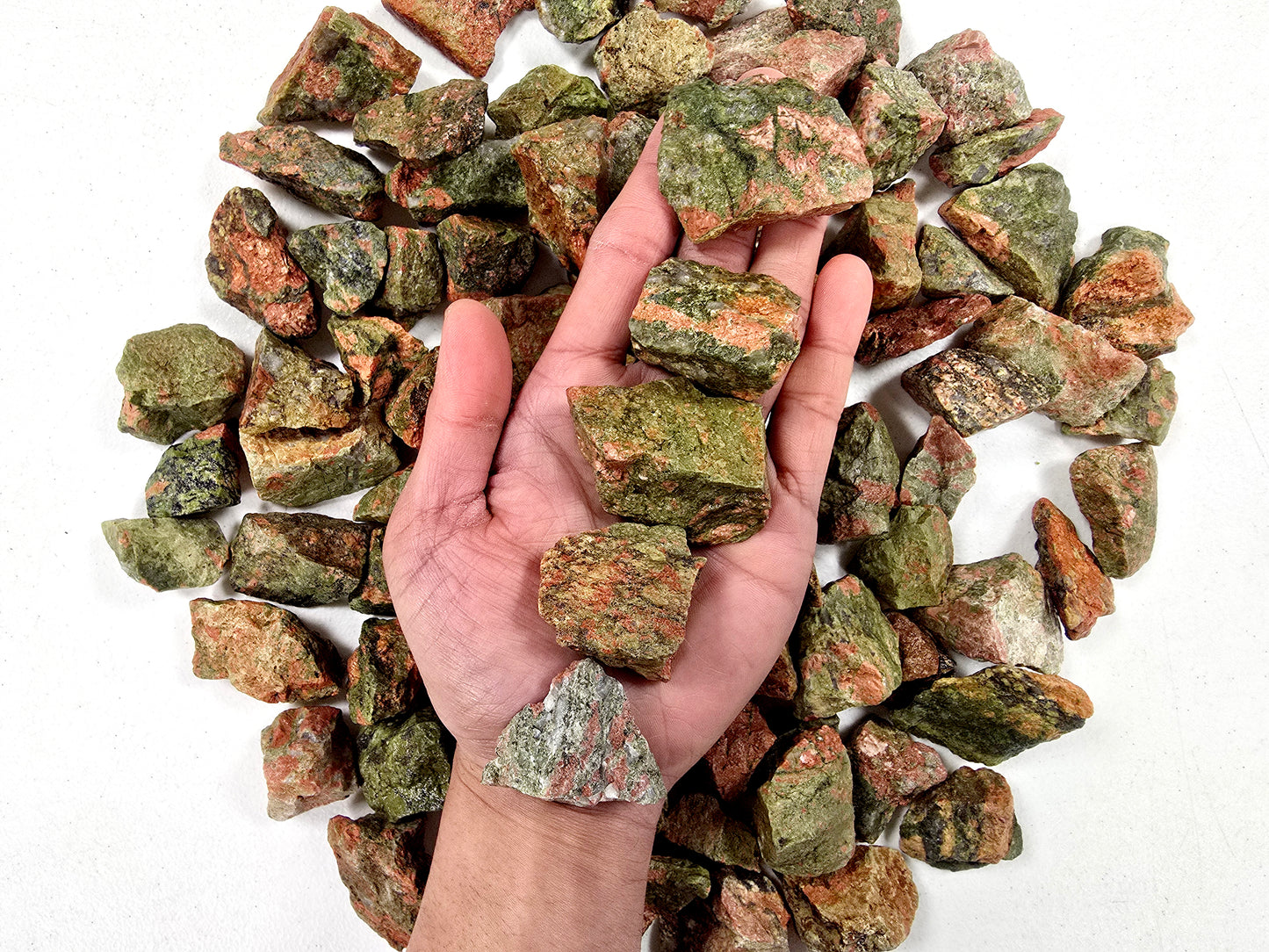 Unakite Rough Stones Bulk from South Africa