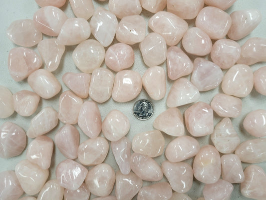 Large Tumbled Rose Quartz Crystals