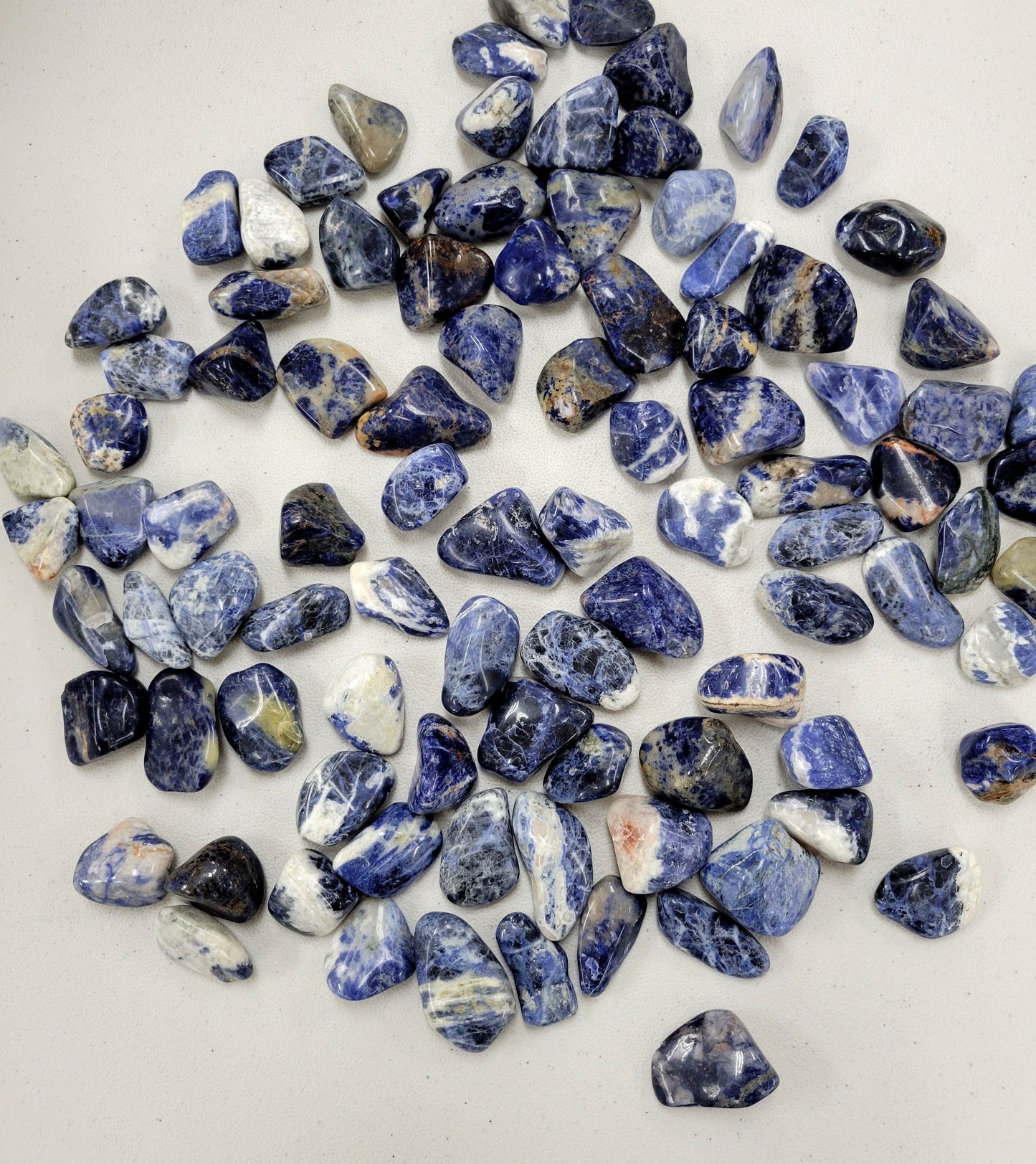 Large Tumbled Sodalite Crystals