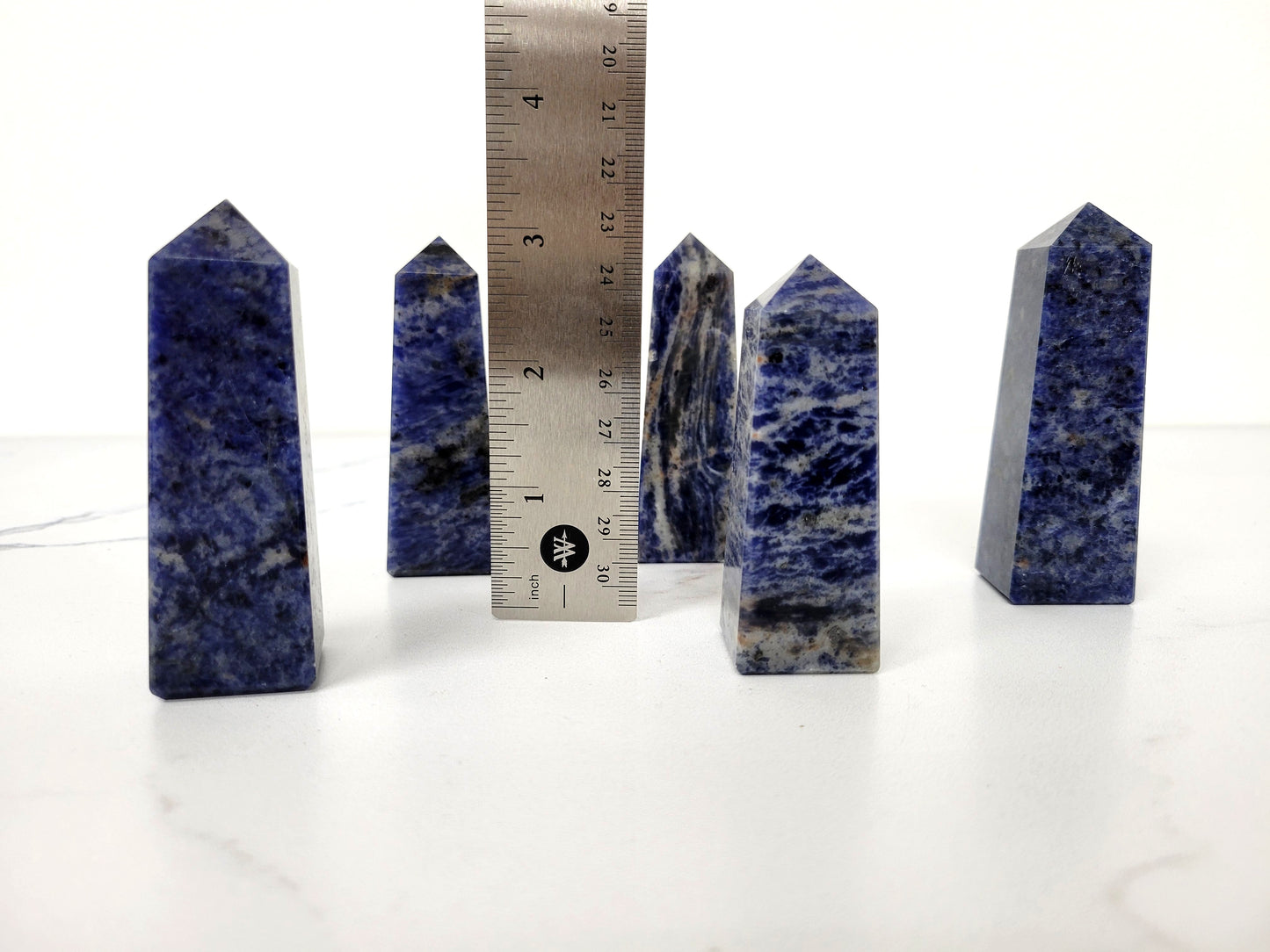 Hand Polished Crystal Tower Point Obelisk - 4 Sided