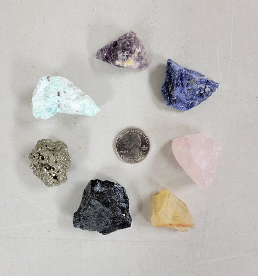 7 Chakra Crystals Set