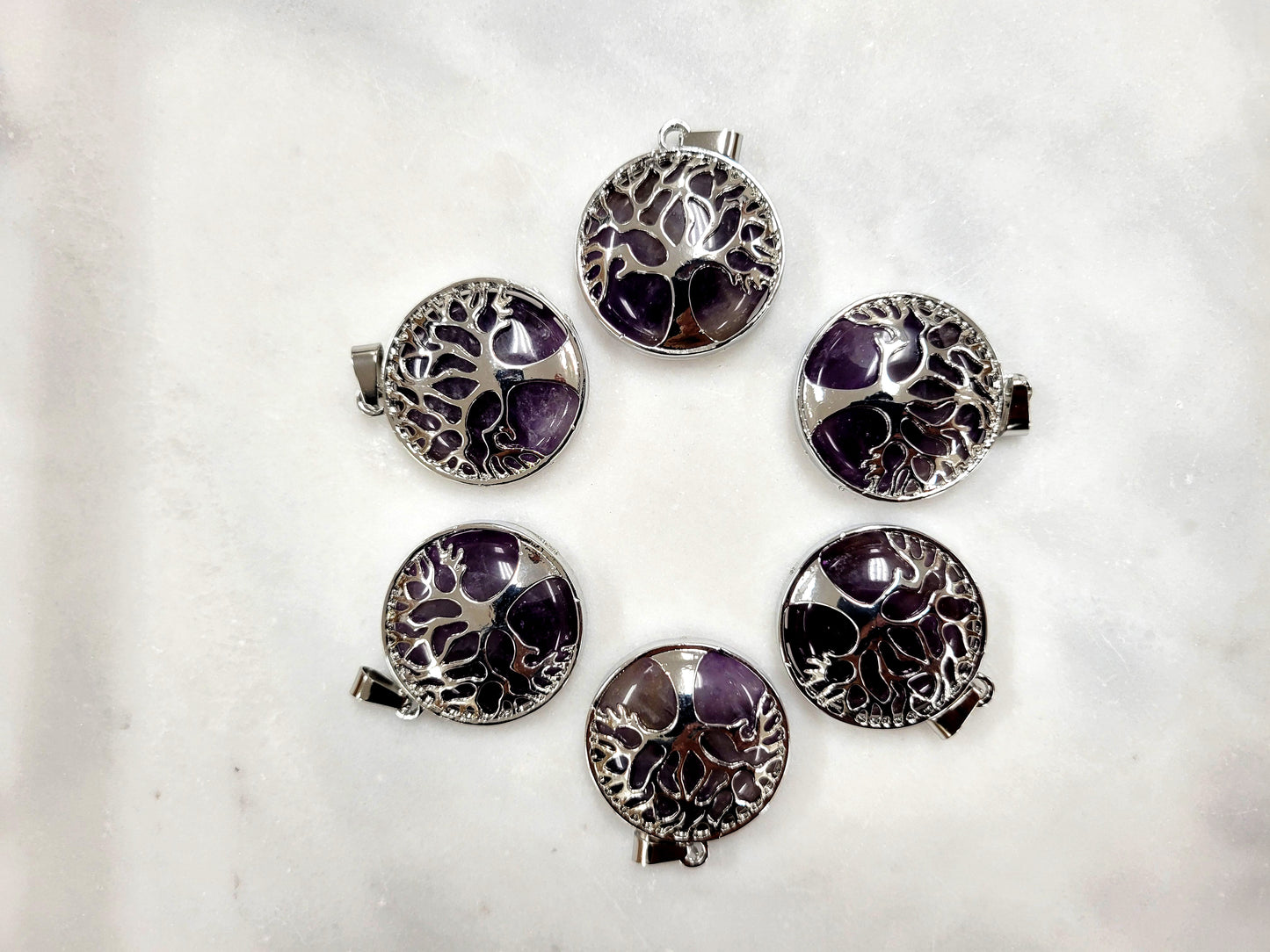 Amethyst Tree of Life Pendant