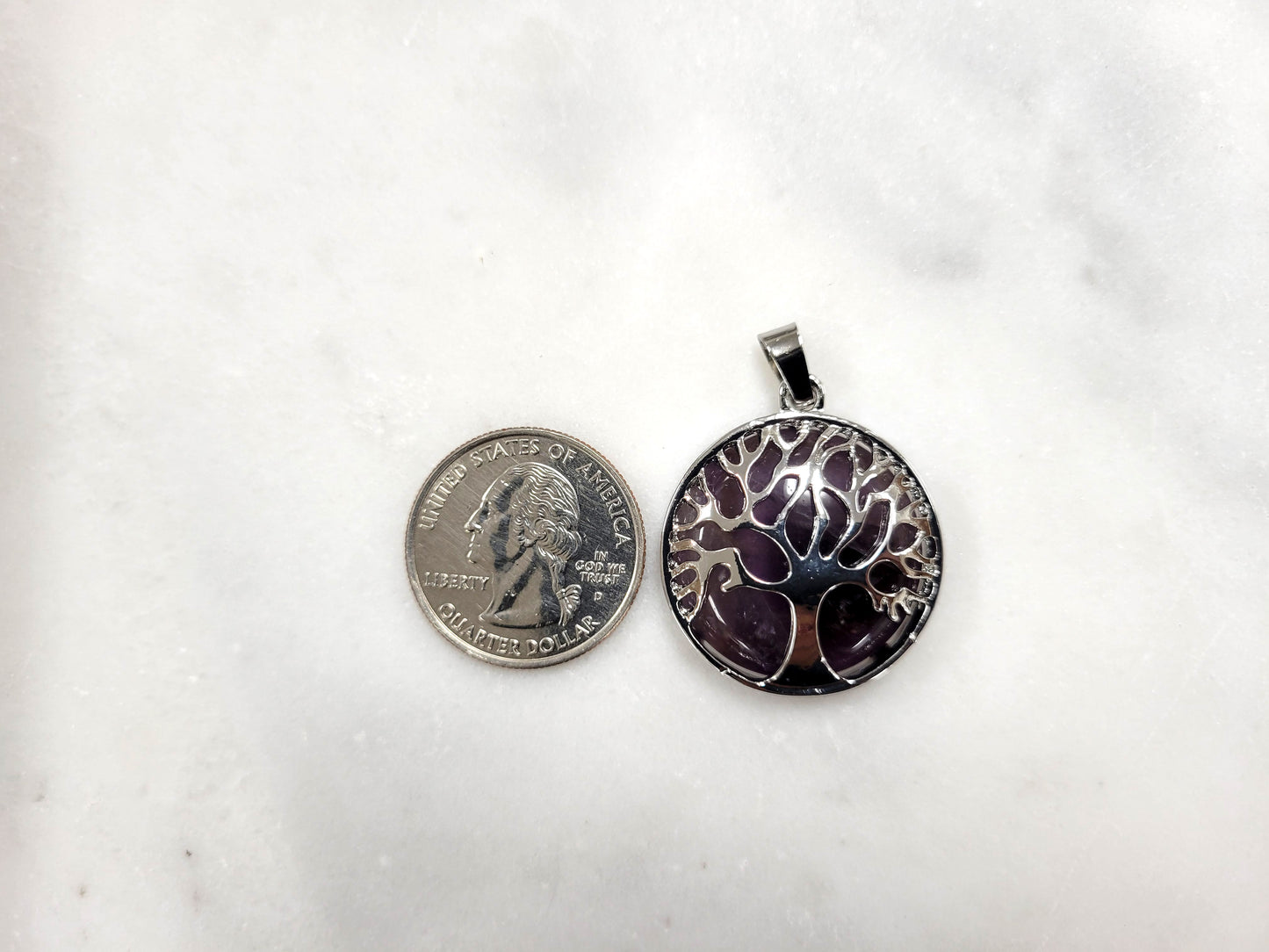 Amethyst Tree of Life Pendant