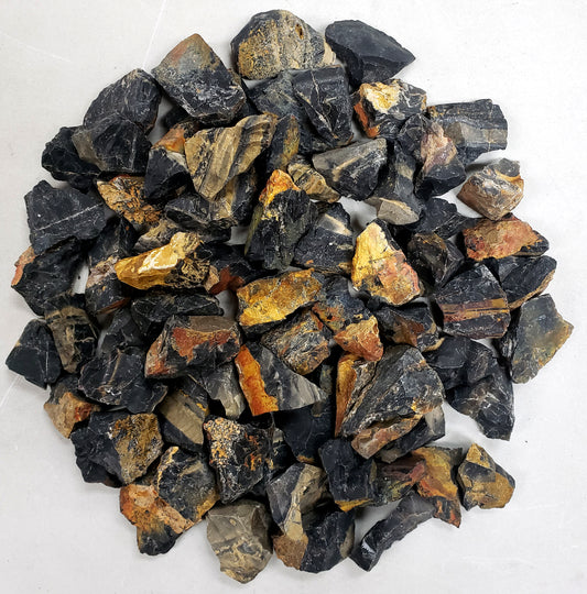 Black Onyx Stones - Rough Crystals Bulk