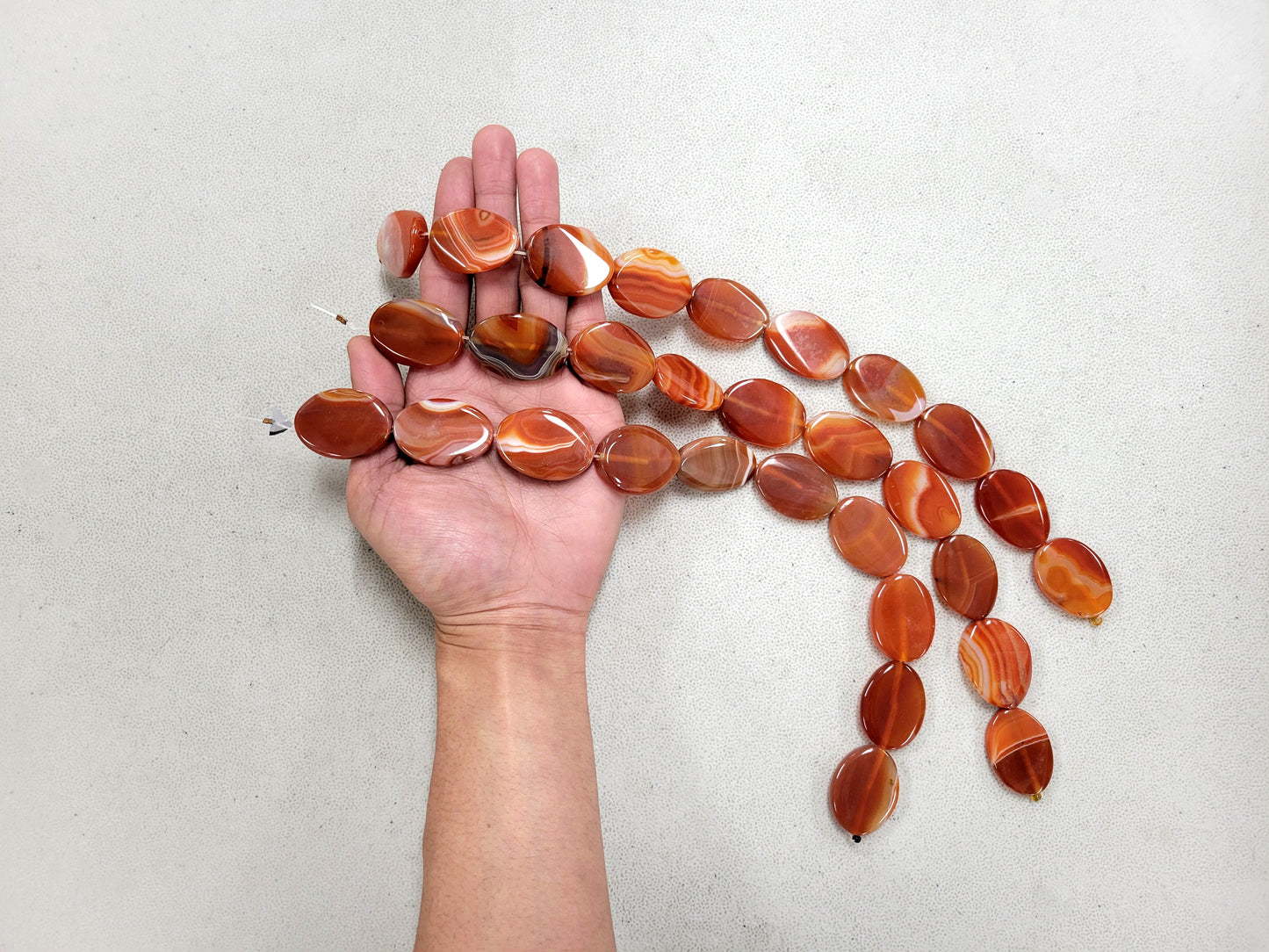 Natural Carnelian Crystal Beads, Smooth Glossy Finish