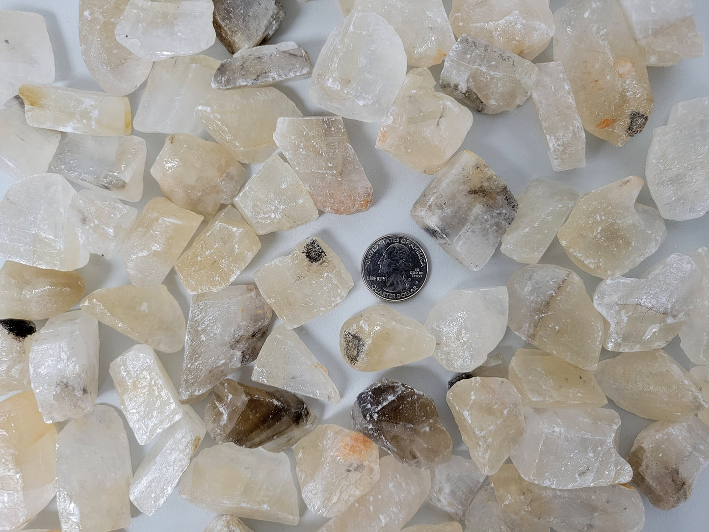 Caramel Calcite Crystals - Rough Stones Bulk