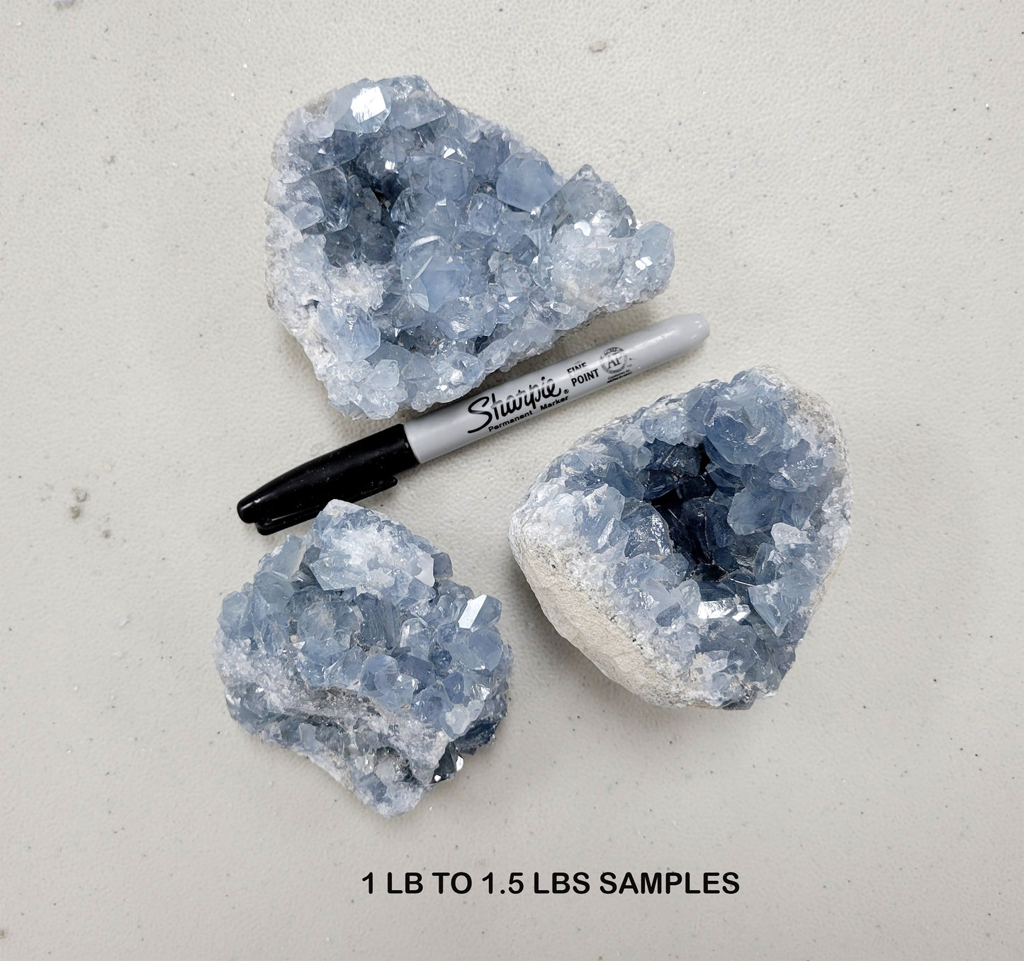 Raw Celestite Clusters - Celestite Geodes