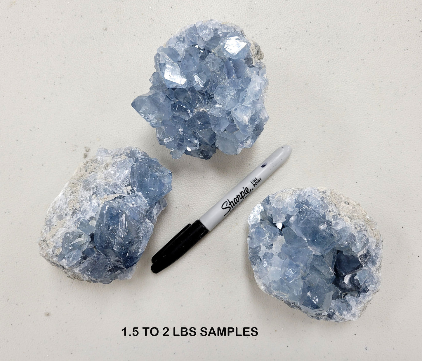 Raw Celestite Clusters - Celestite Geodes