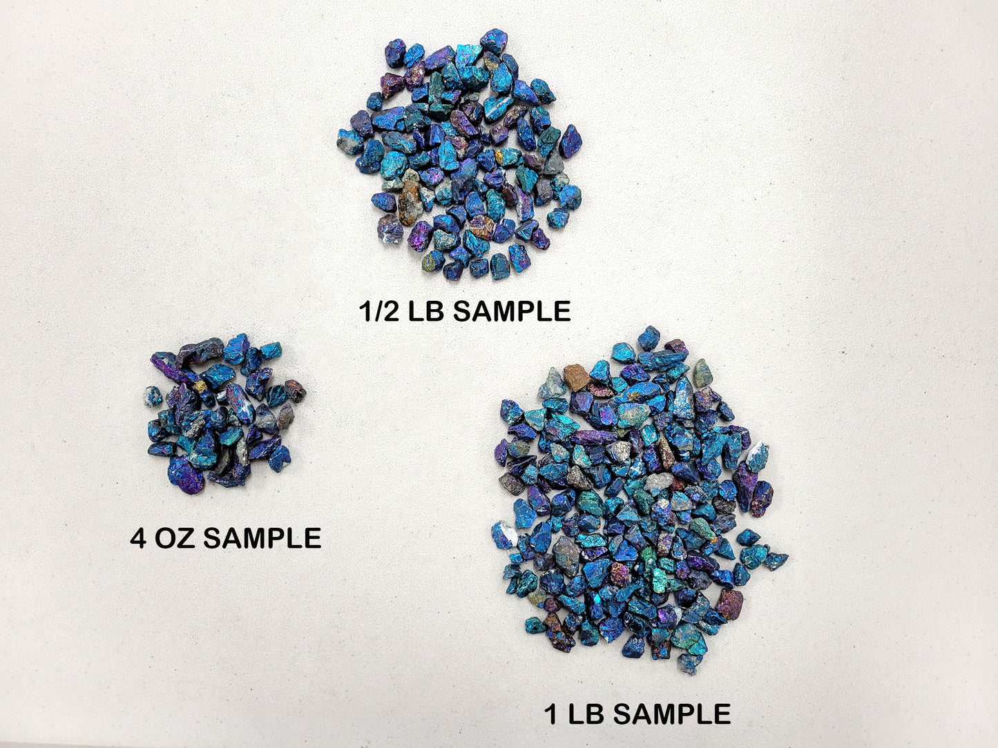 Raw Chalcopyrite Crystal Chips - AKA Peacock Ore