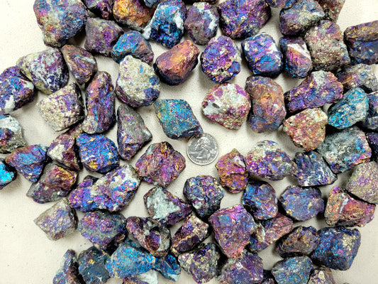 Chalcopyrite Crystal - Medium Chunks 1" to 2" - Raw Crystals Bulk