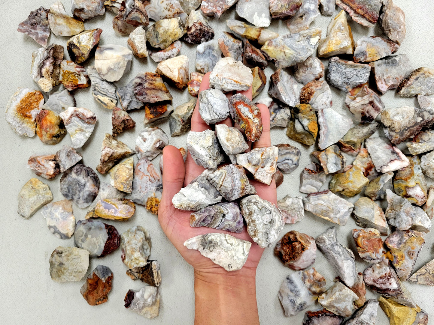 Crazy Lace Agate Crystals - Bulk Rough Stones