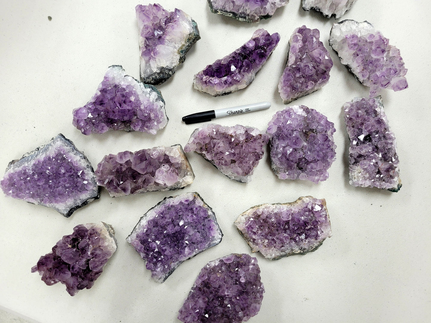 Large Amethyst Crystal Cluster - Amethyst Druzy Geode