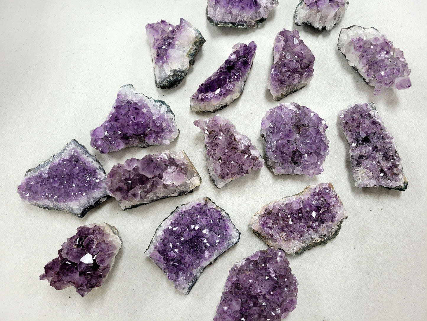 Large Amethyst Crystal Cluster - Amethyst Druzy Geode