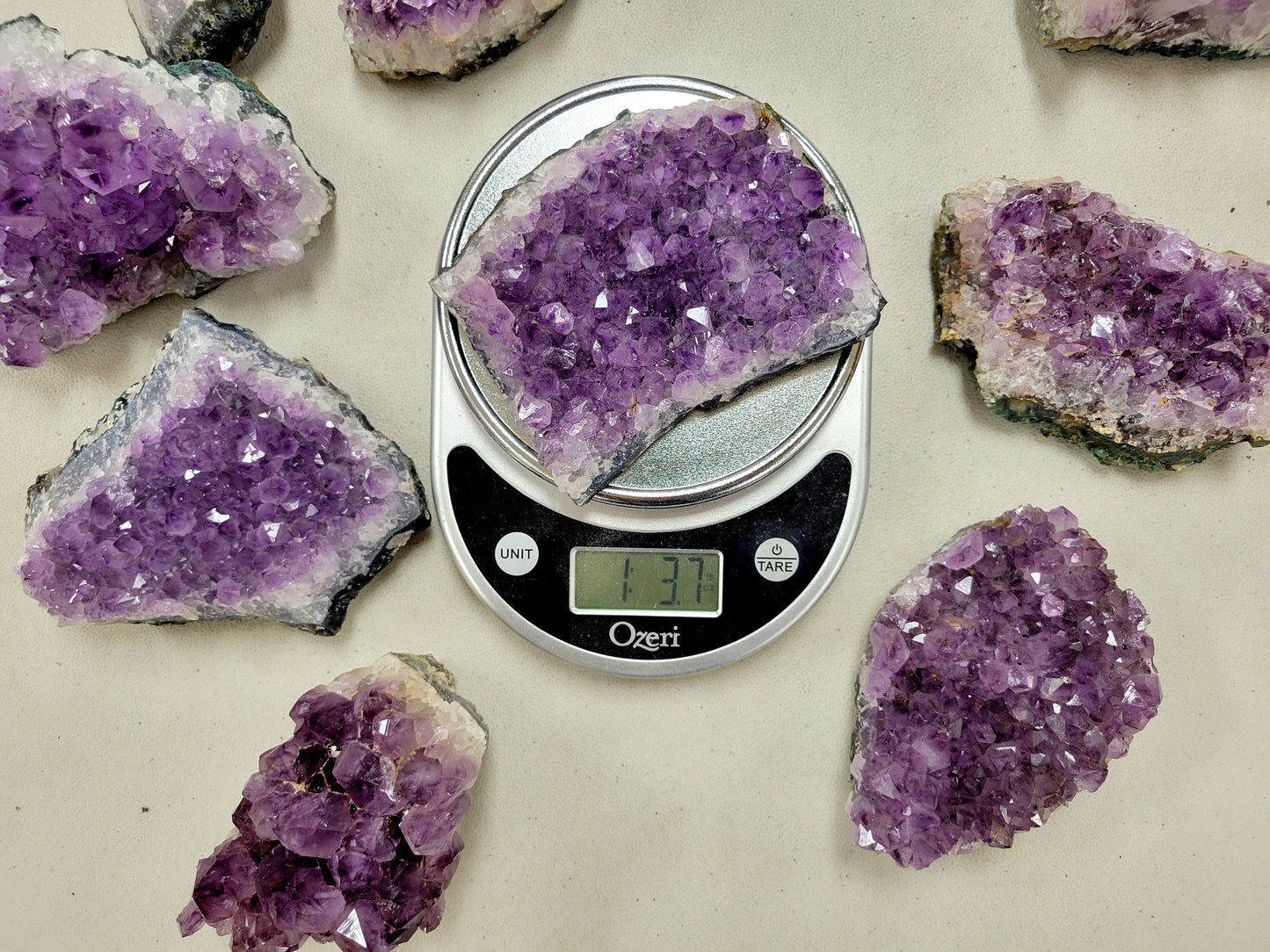 Large Amethyst Crystal Cluster - Amethyst Druzy Geode