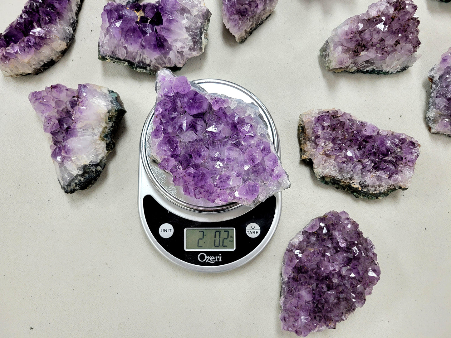 Large Amethyst Crystal Cluster - Amethyst Druzy Geode