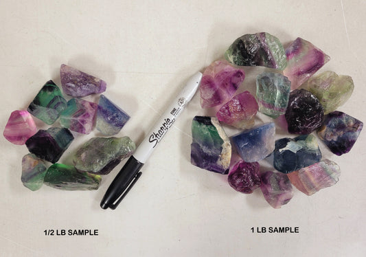 Fluorite Crystals - Rough Stones Bulk