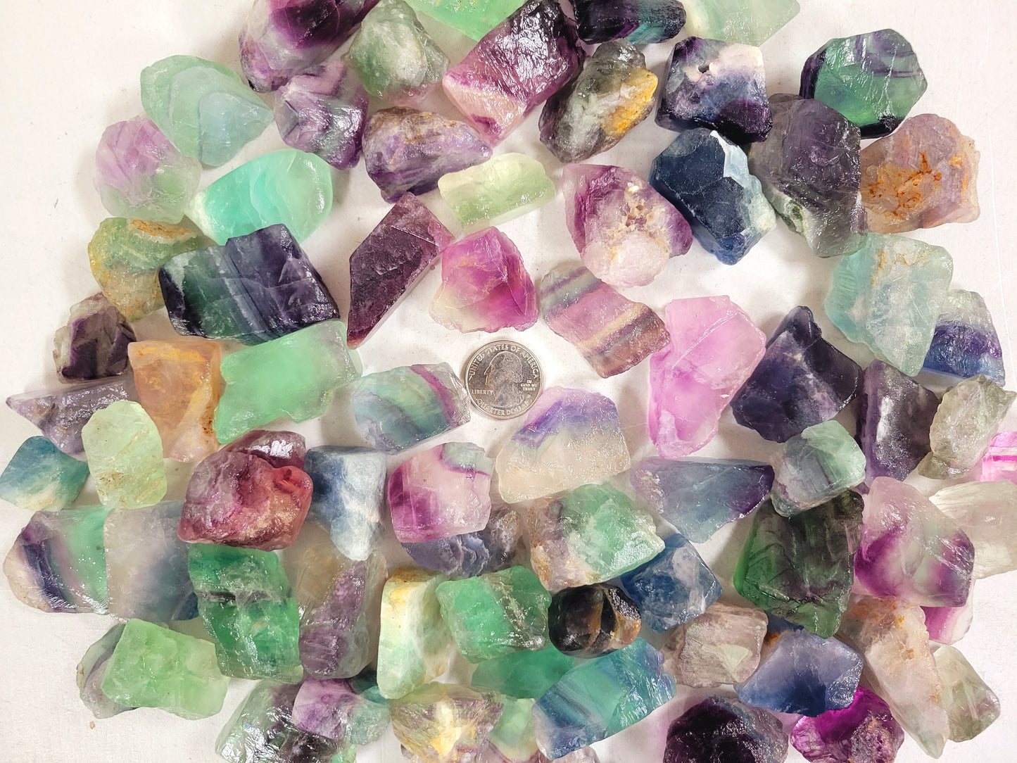 Fluorite Crystals - Rough Stones Bulk