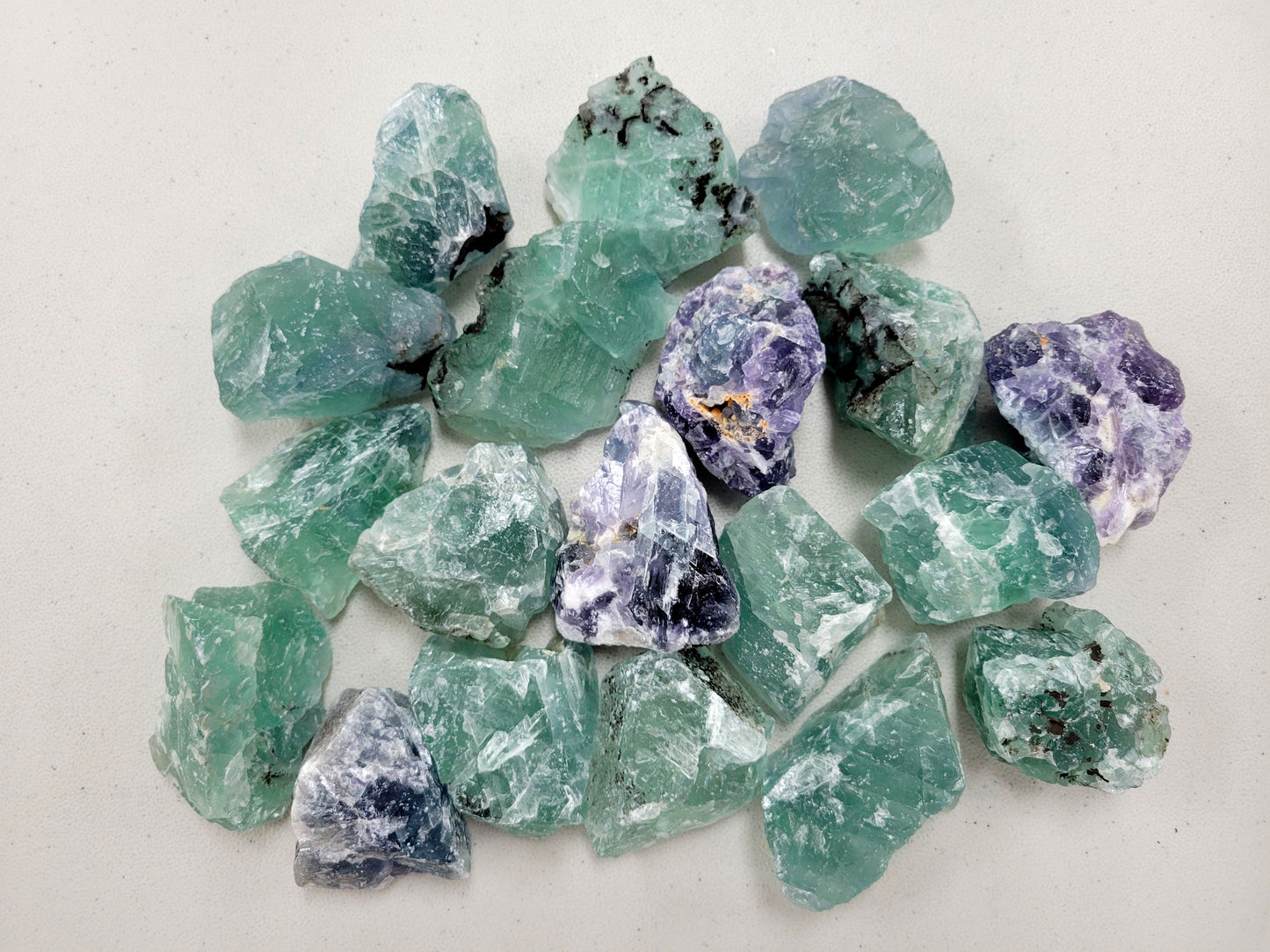 Raw Fluorite Crystal Chunks