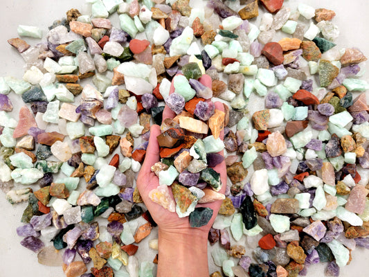 Tiny India Crystals Mix Bulk Small Rough Stones