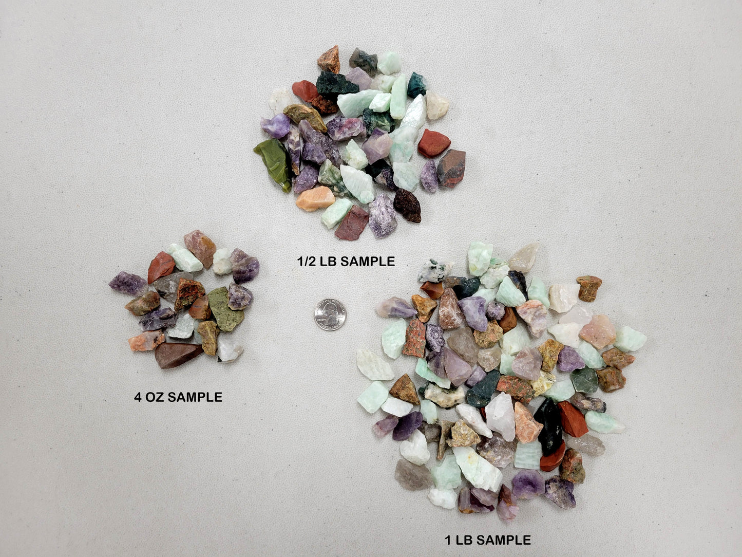 Tiny India Crystals Mix Bulk Small Rough Stones