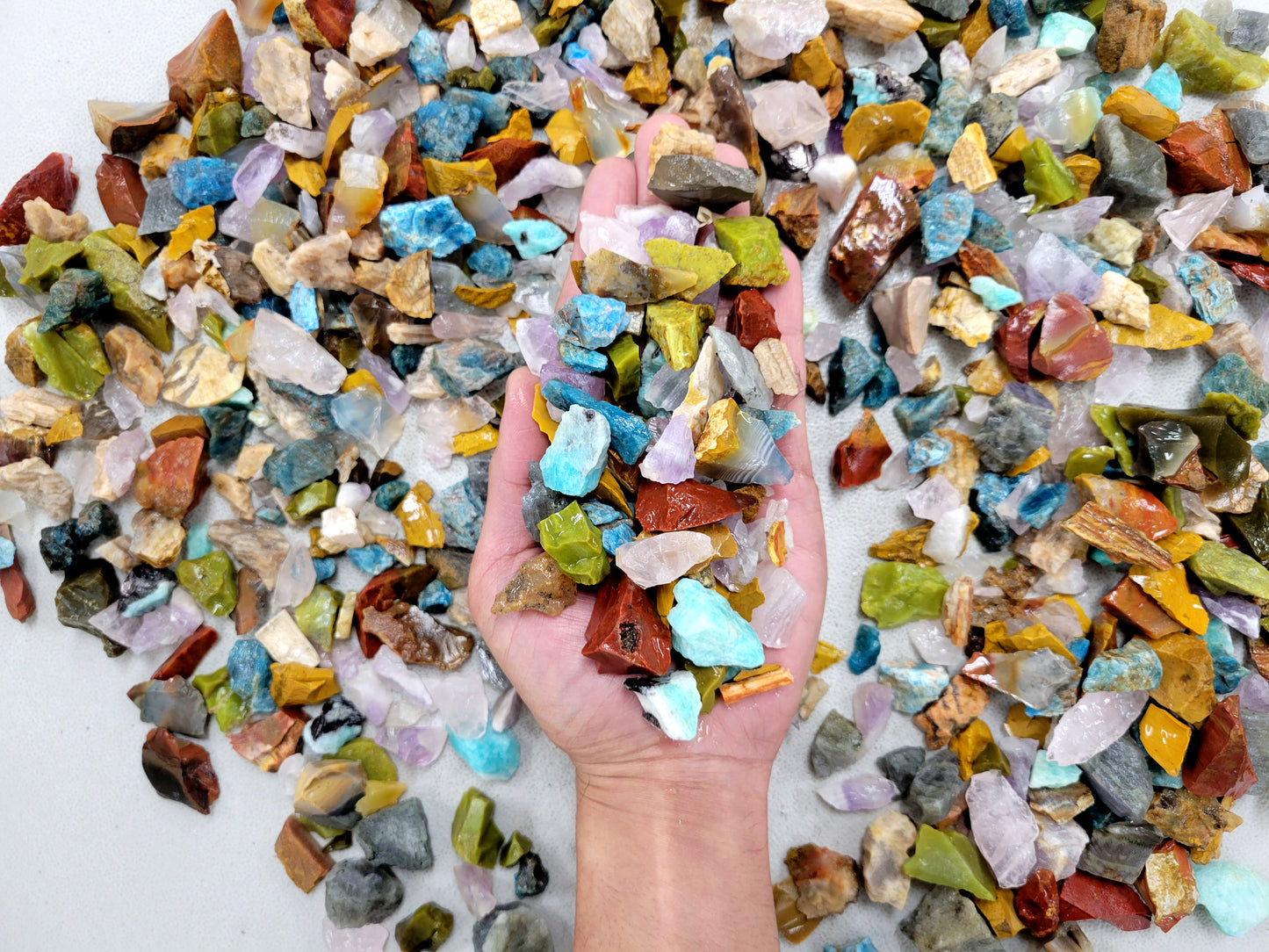 Raw Crystal Chips Bulk - Madagascar Rough Stone Mix