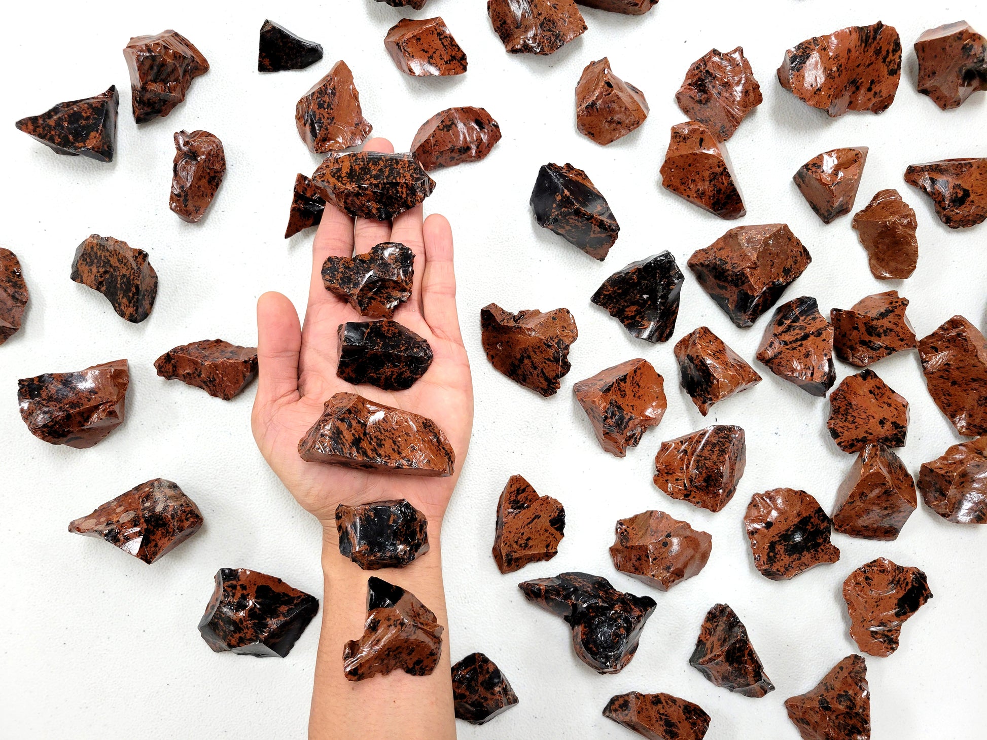 Mahogany Obsidian Stone Chunks - Bulk Raw Crystals