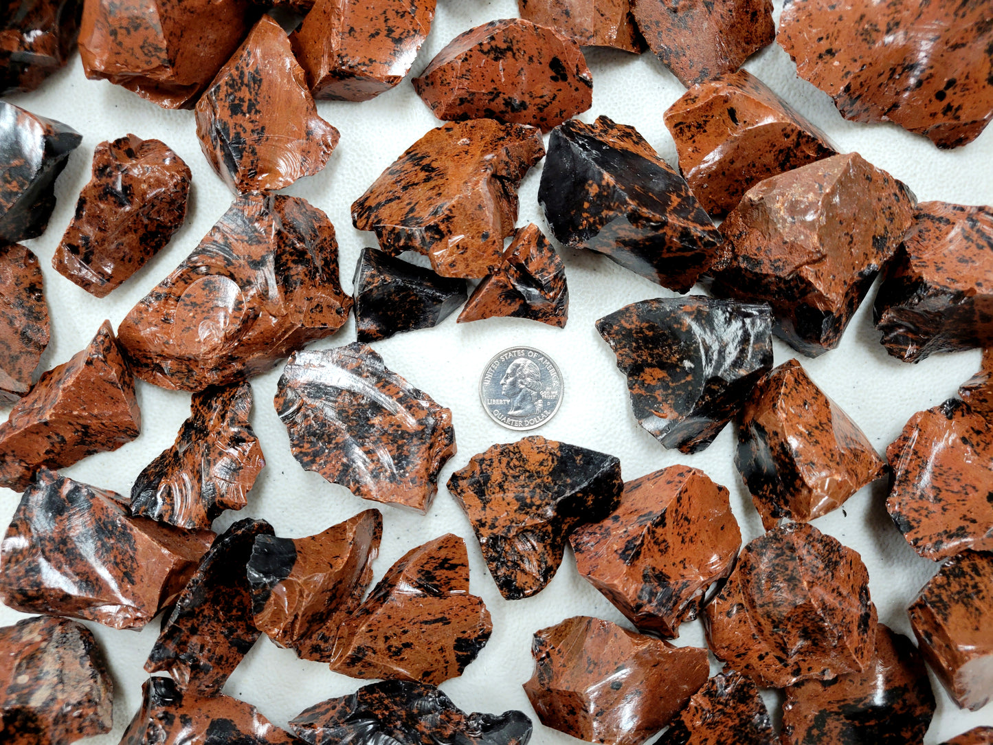 Mahogany Obsidian Stone Chunks - Bulk Raw Crystals