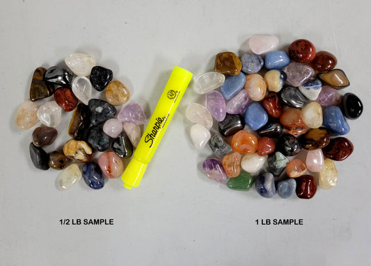 Mixed Tumbled Stones Bulk -Pendant Size 1/2" to 1"