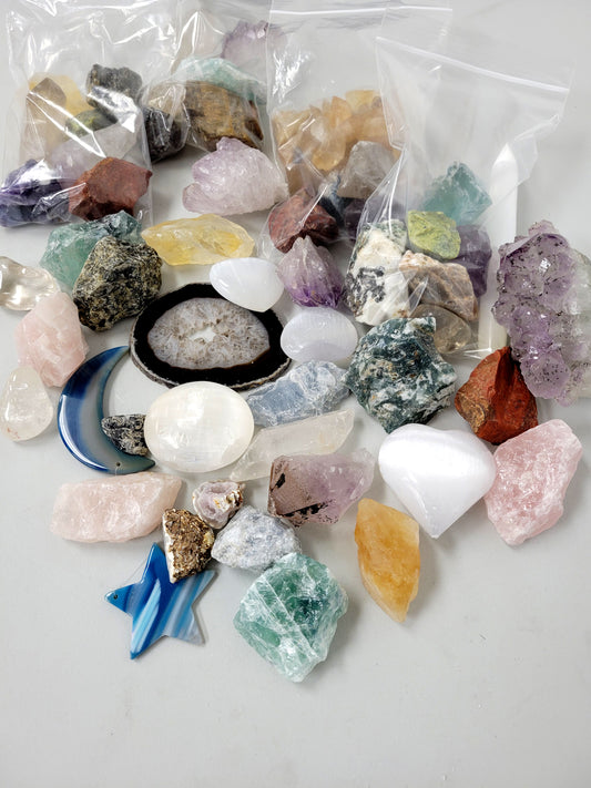MYSTERY CRYSTAL BAG - Random Pick by the weight 1 LB to 3 LBS