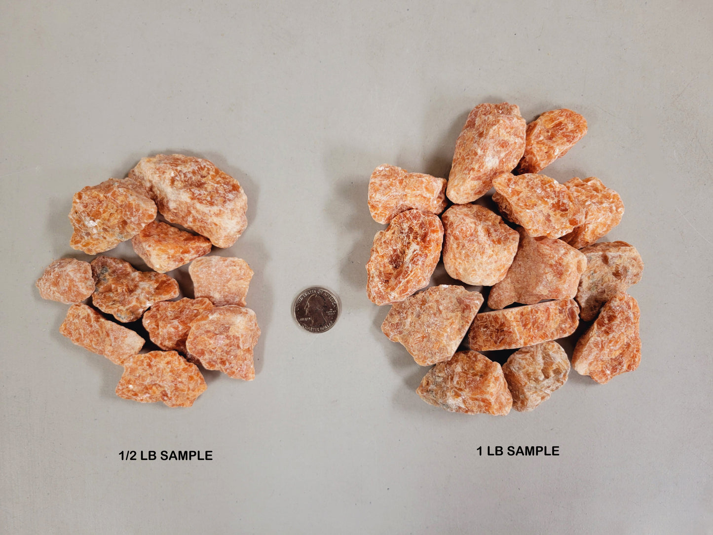Orange Calcite Crystals - Rough Stones Bulk