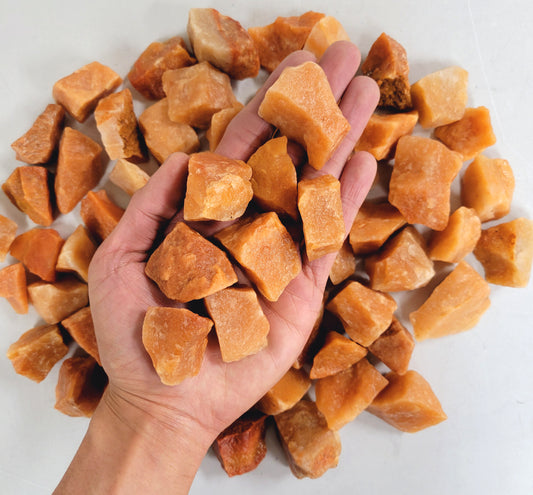 Orange Quartz - Rough Stones Bulk