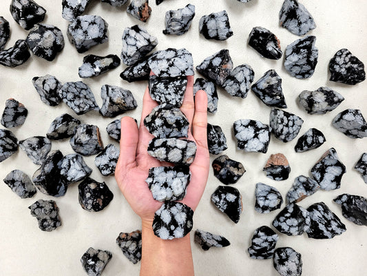 Snowflake Obsidian from Mexico - Bulk Rough Stones