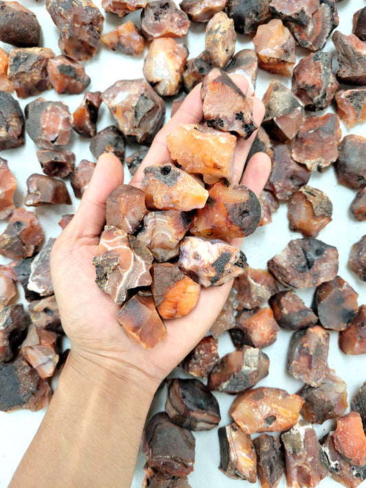 Red Carnelian India - Rough Stones Bulk