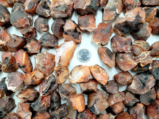 Red Carnelian India - Rough Stones Bulk