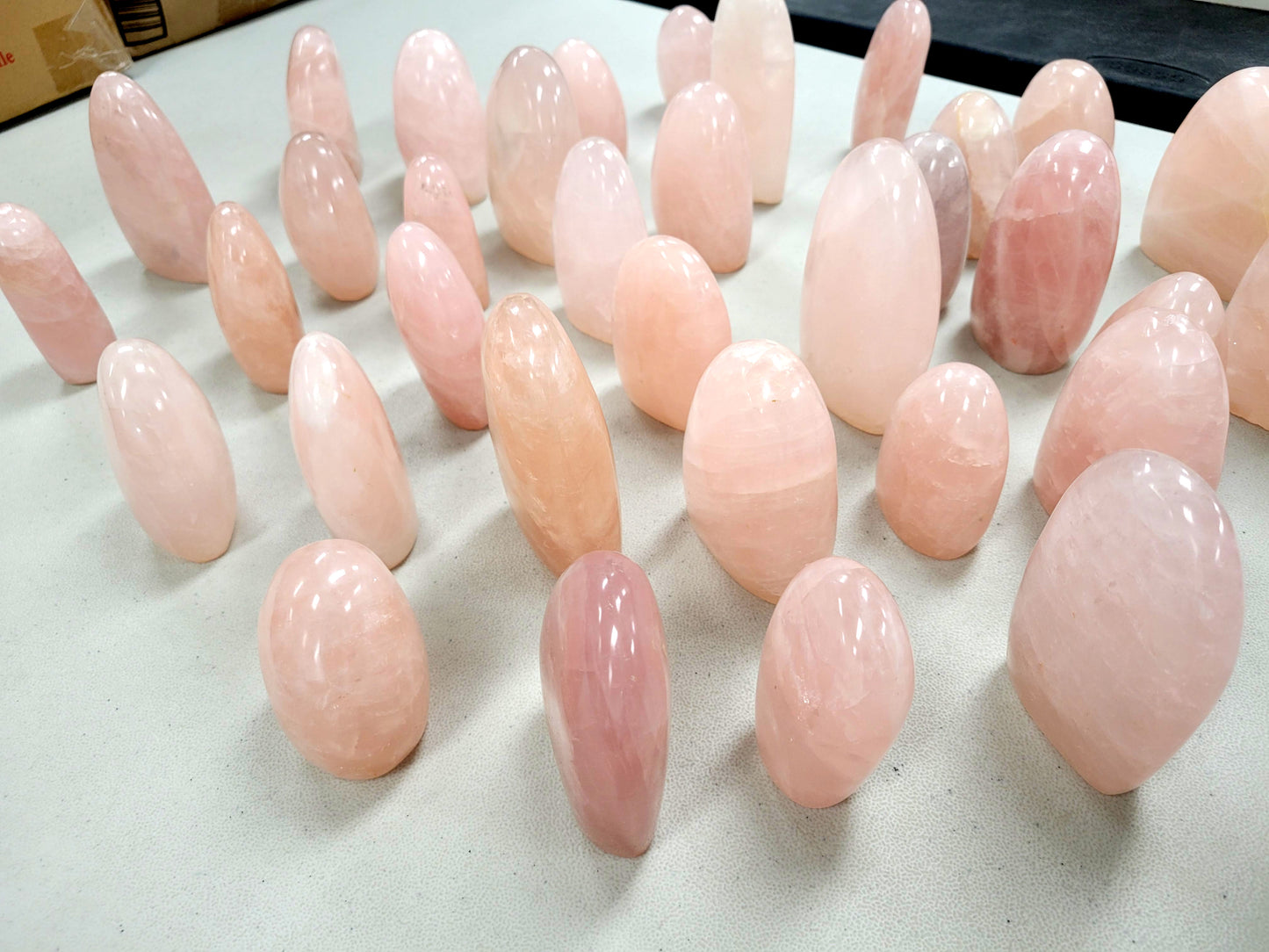 Large Rose Quartz Crystal Polished Freeforms