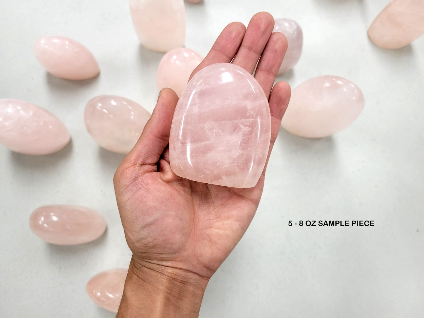 Large Rose Quartz Crystal Polished Freeforms