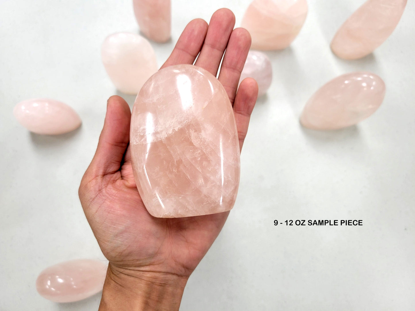 Large Rose Quartz Crystal Polished Freeforms