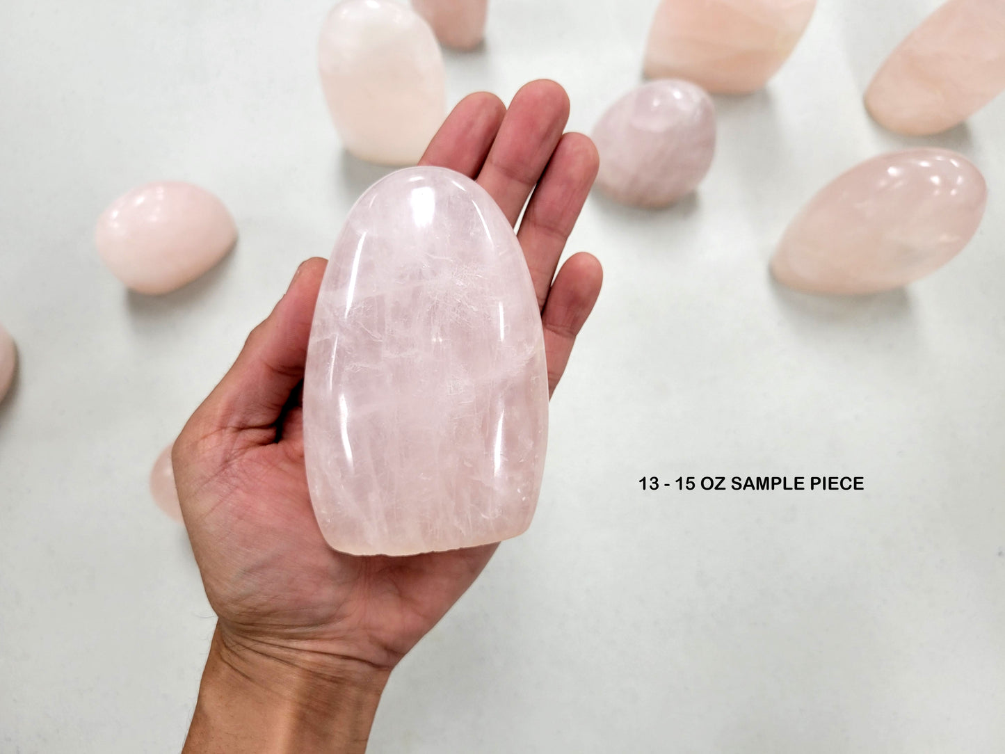 Large Rose Quartz Crystal Polished Freeforms