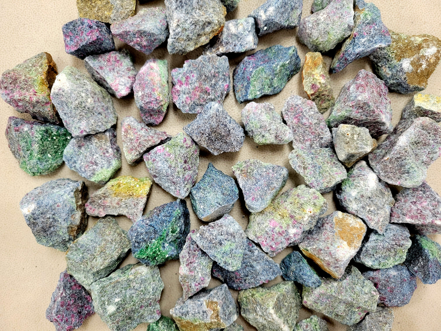 Ruby in Kyanite and Fuchsite Crystals - Raw Rough Stones Bulk